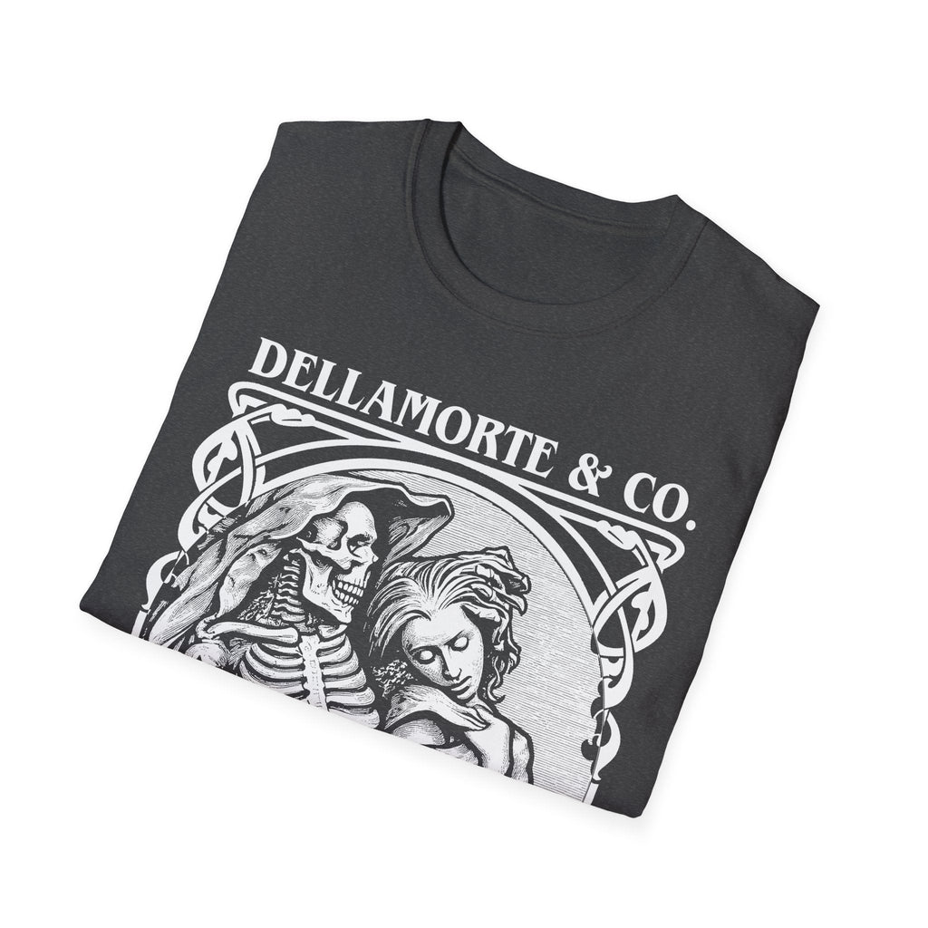 Death and the Maiden Shirt | Gothic Grim Reaper T-Shirt | Dellamorte Dark Academia Tee | Macabre Romance | Occult Halloween Apparel