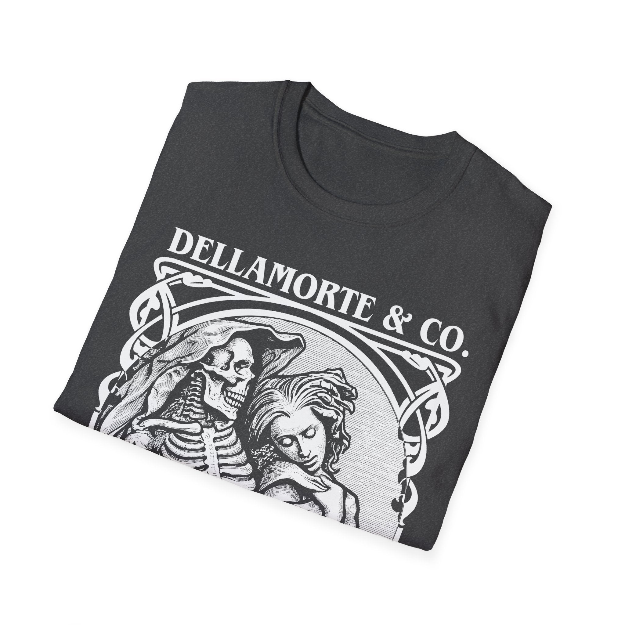Death and the Maiden Shirt | Gothic Grim Reaper T-Shirt | Dellamorte Dark Academia Tee | Macabre Romance | Occult Halloween Apparel