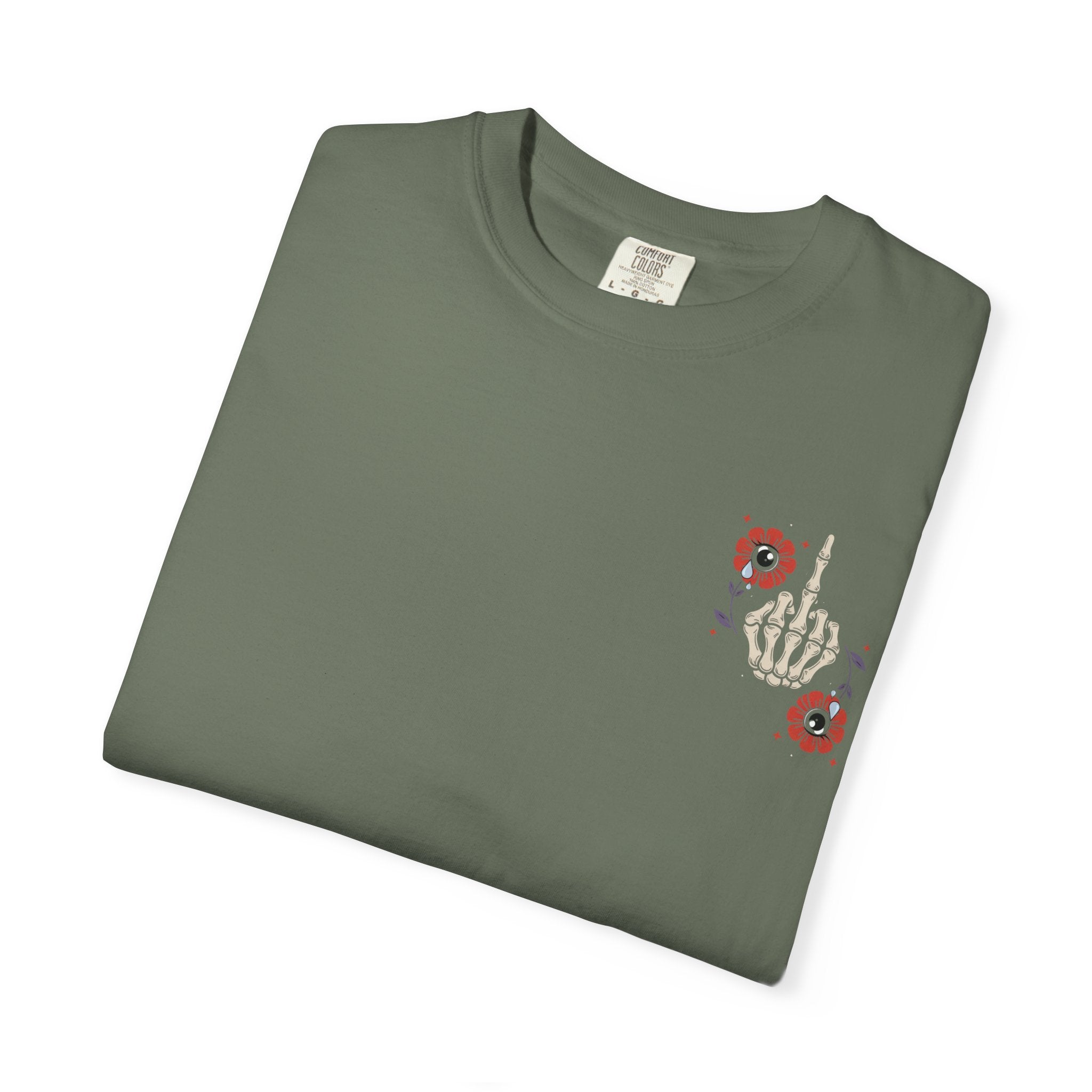 Really Bad Vibes Only Crying Flowers - Comfort Colors Tee