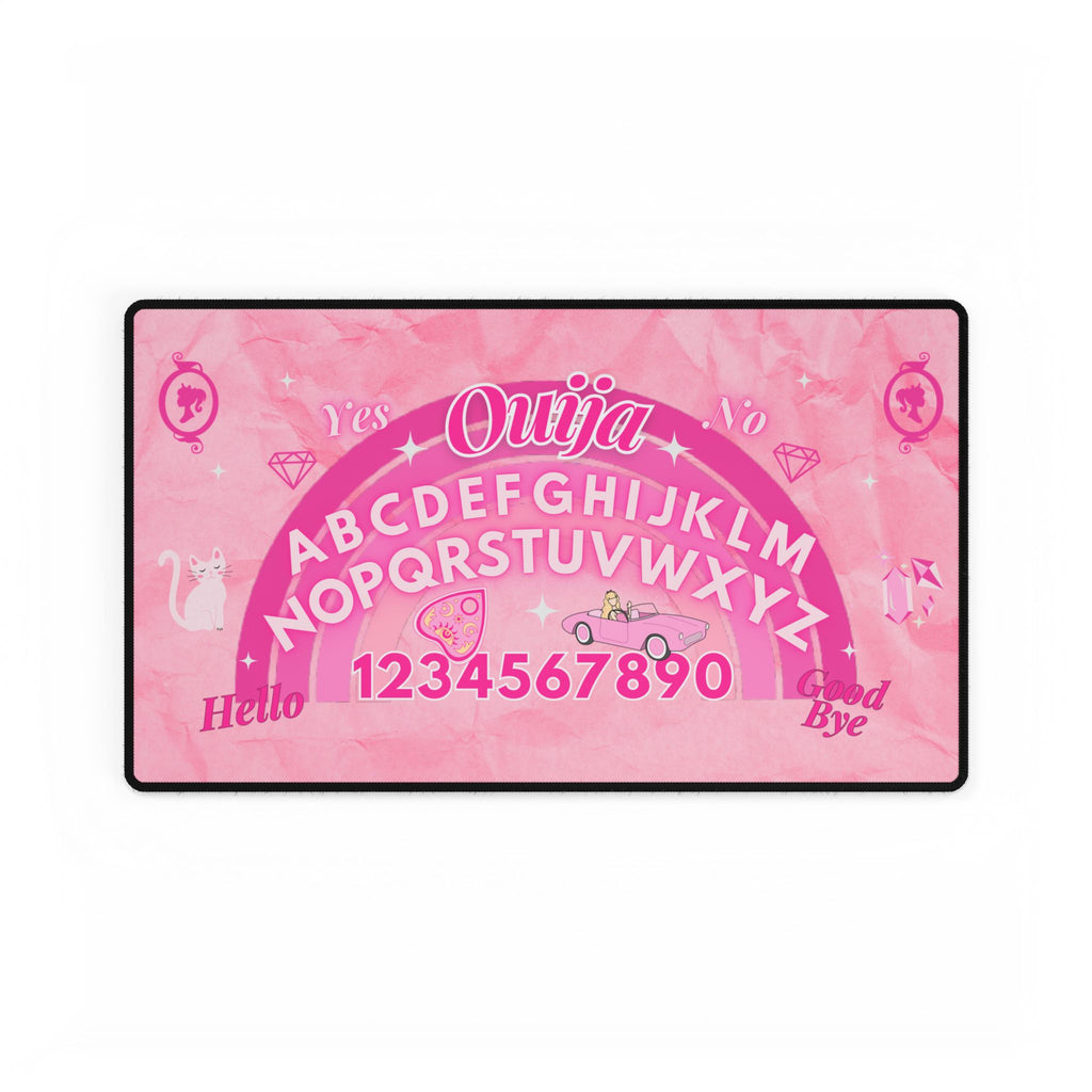 Pink Ouija Board Desk Mat 23.6" × 13.8"