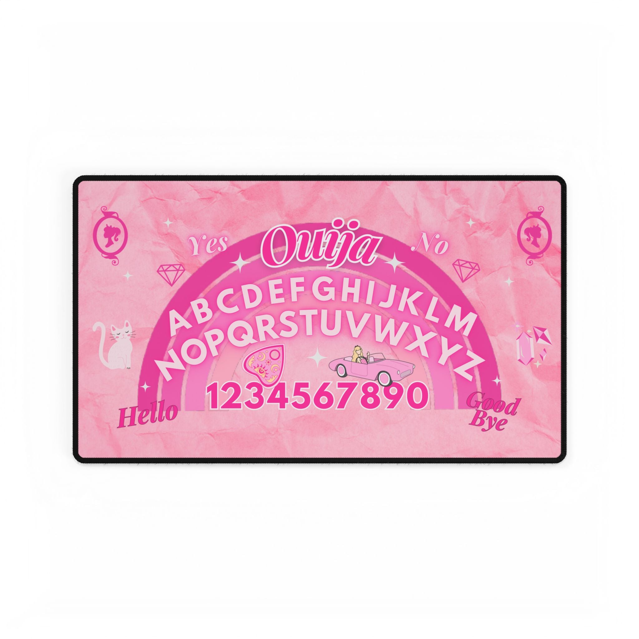 Pink Ouija Board Desk Mat 23.6" × 13.8"