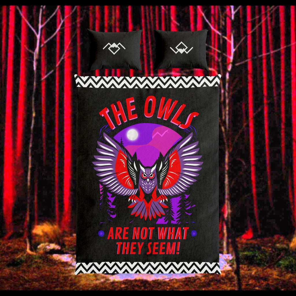 The Owls Are Not What They Seem - 100% Cotton Bedding Twin XL White