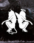 Angel vs Devil Vinyl Decal