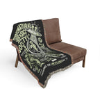 Woven Blanket — Supernatural Forensics Society Vintage Badge Throw