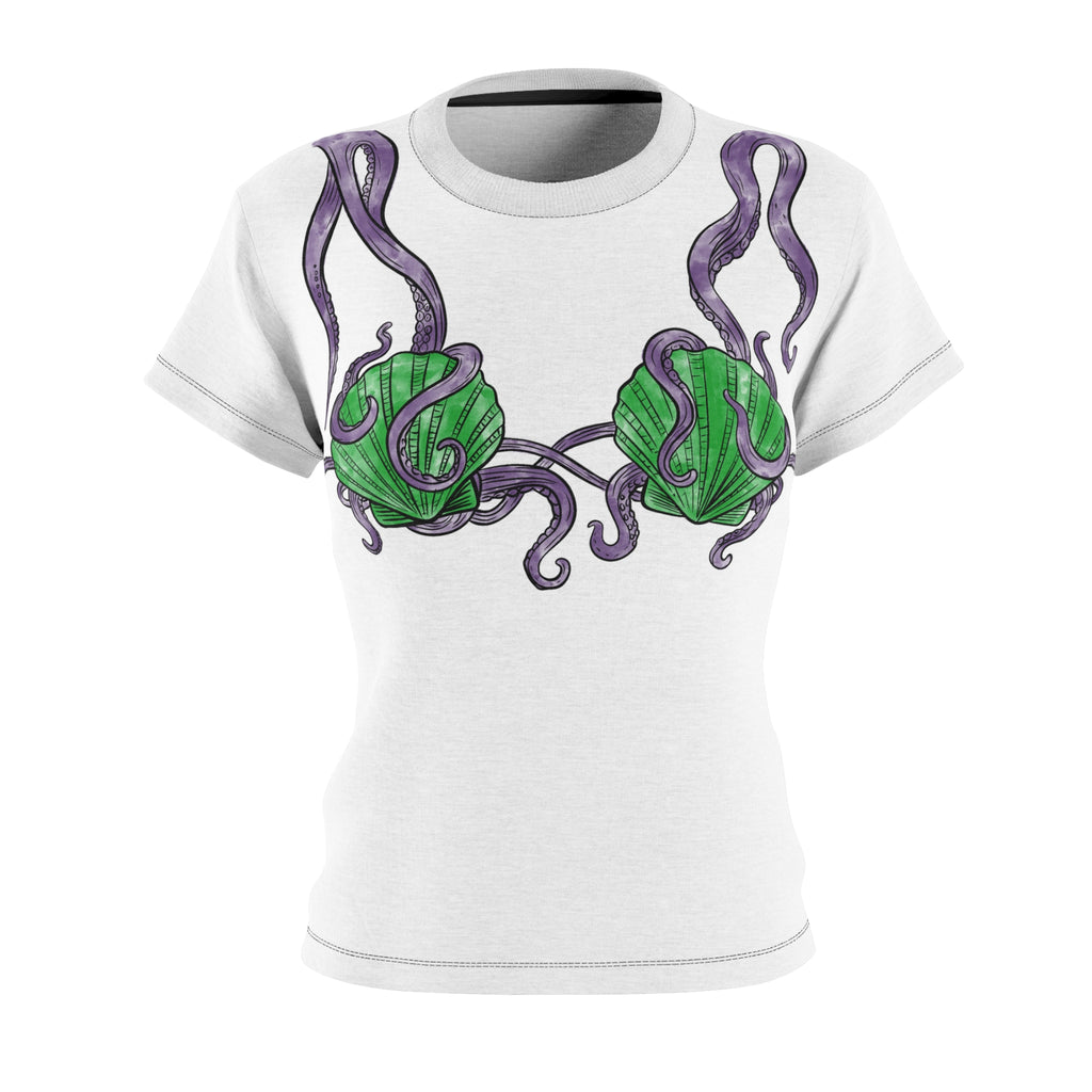 Seashell Bra Women's Tee - Nautical Mermaid Bikini