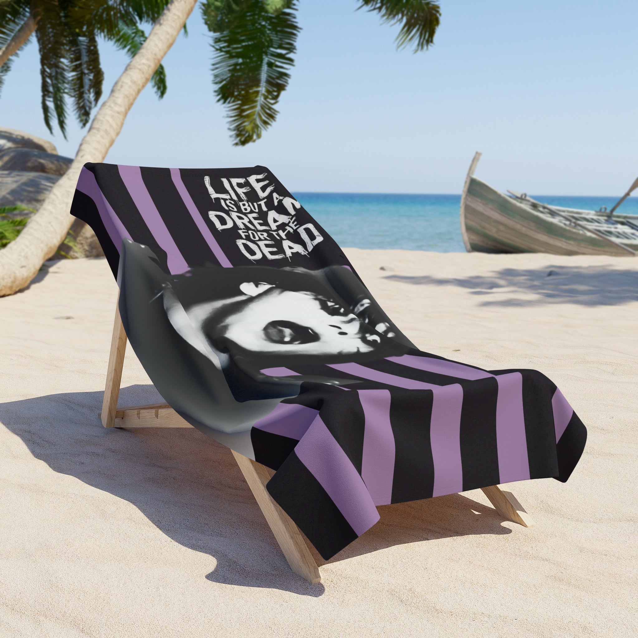 Gerard Beach Towel - Life Is But A Dream for the Dead