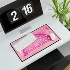 Pink Ouija Board Desk Mat