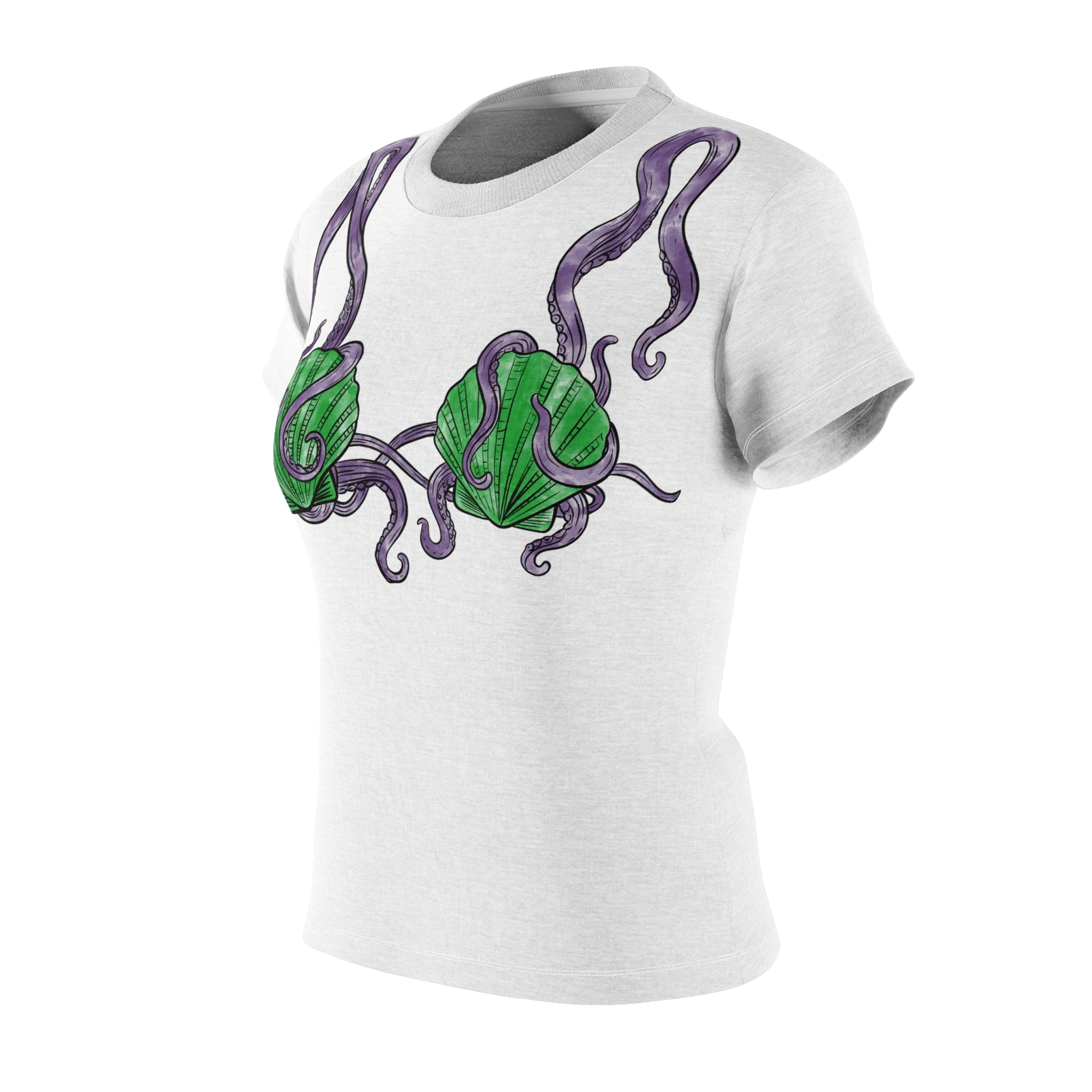 Seashell Bra Women's Tee - Nautical Mermaid Bikini