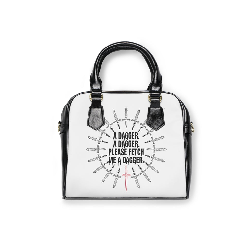 Please Fetch Me A Dagger Purse 9.45" x 8.27" Black