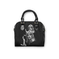 Shoulder Handbag — 'Who Killed Laura Palmer?' Retro Twin Portrait Noir Purse 9.45" x 8.27" Black
