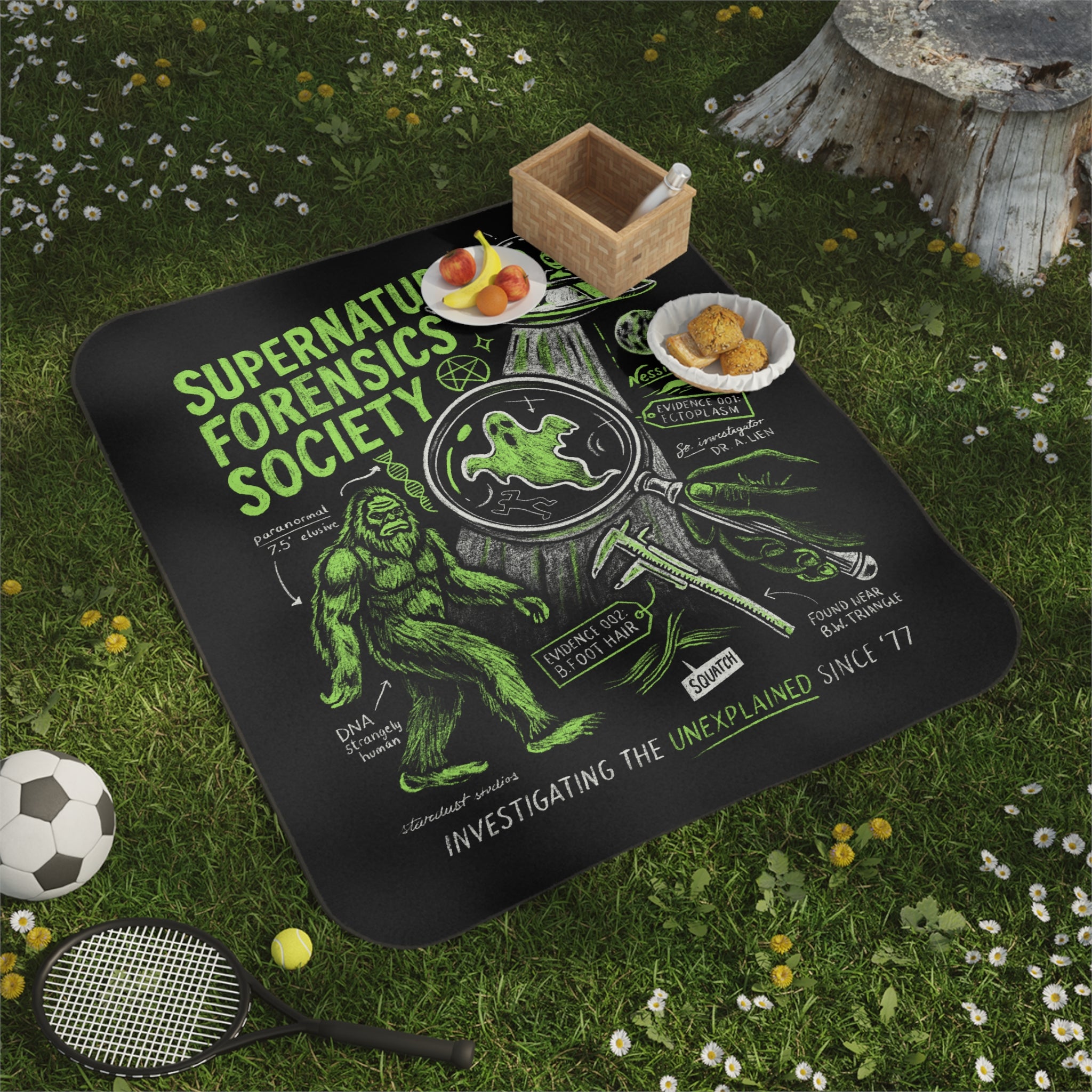 Supernatural Forensics Society Picnic Blanket
