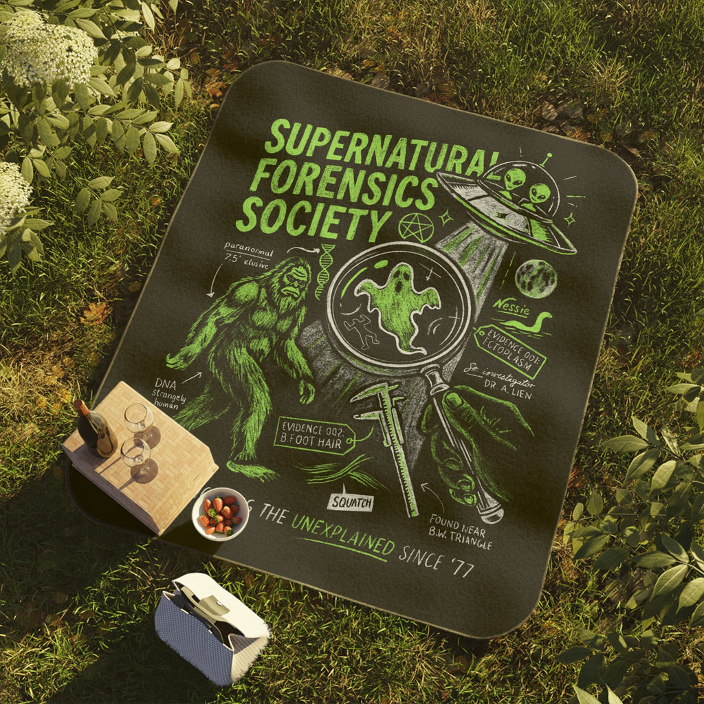 Supernatural Forensics Society Picnic Blanket