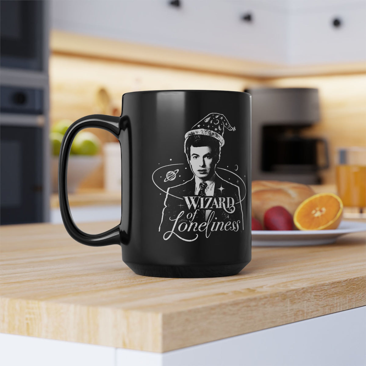 Wizard of Loneliness Black Mug (11oz, 15oz)