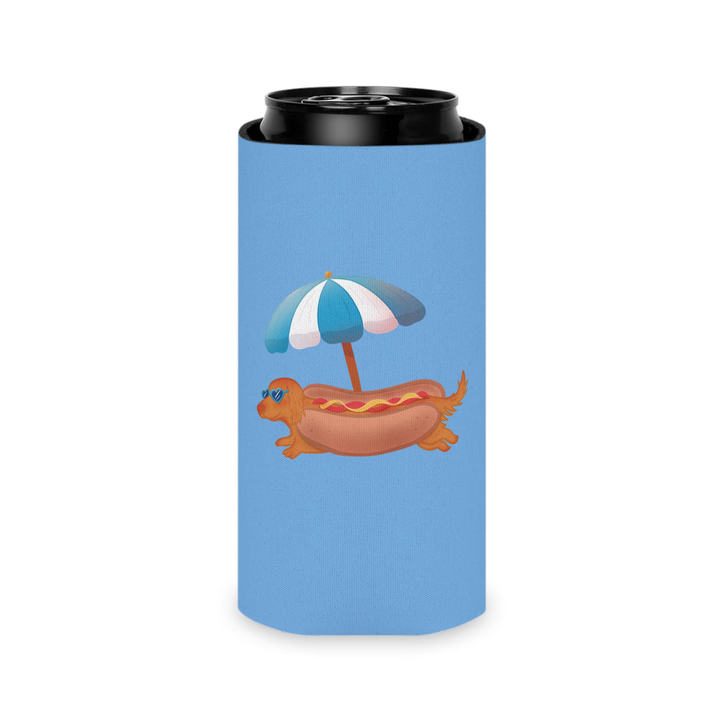 Hot Dog Dachshund Koozie Slim Can