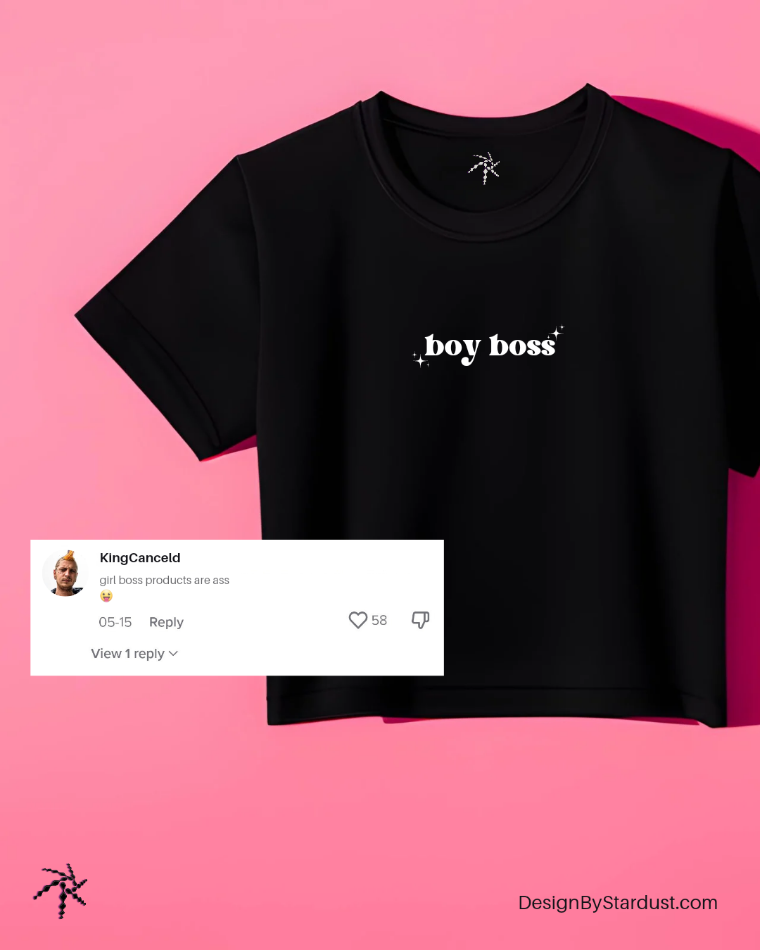 Boy Boss Crop Top Tee