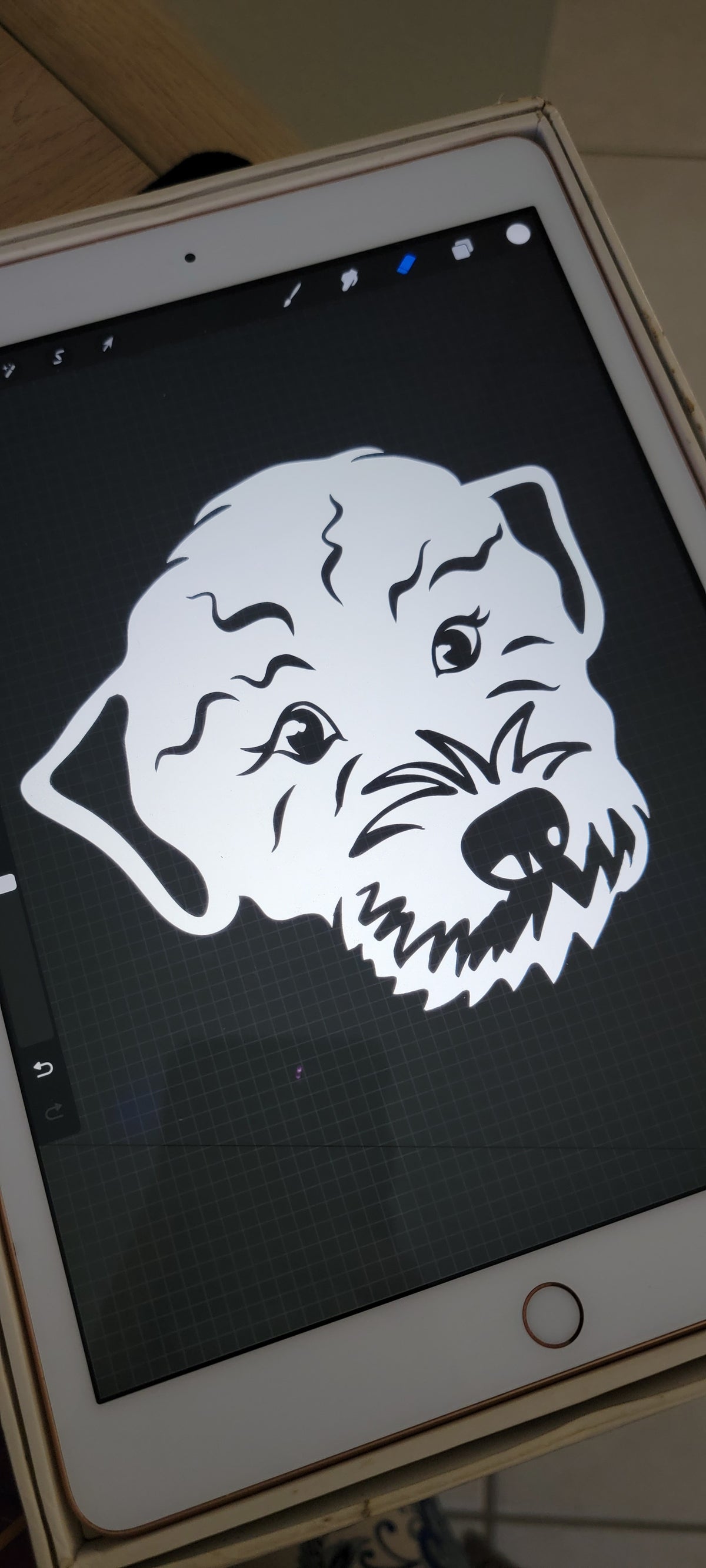 Custom Pet Portrait Vinyl Decal | 14 Holographic Color Options