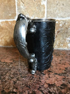 Anatomical Heart Mug, Hand Sculpted Resin Gothic Art Mug with Stainless Steel Liner| Spooky Heart Mug, Halloween Gift and Gothic Home Decor