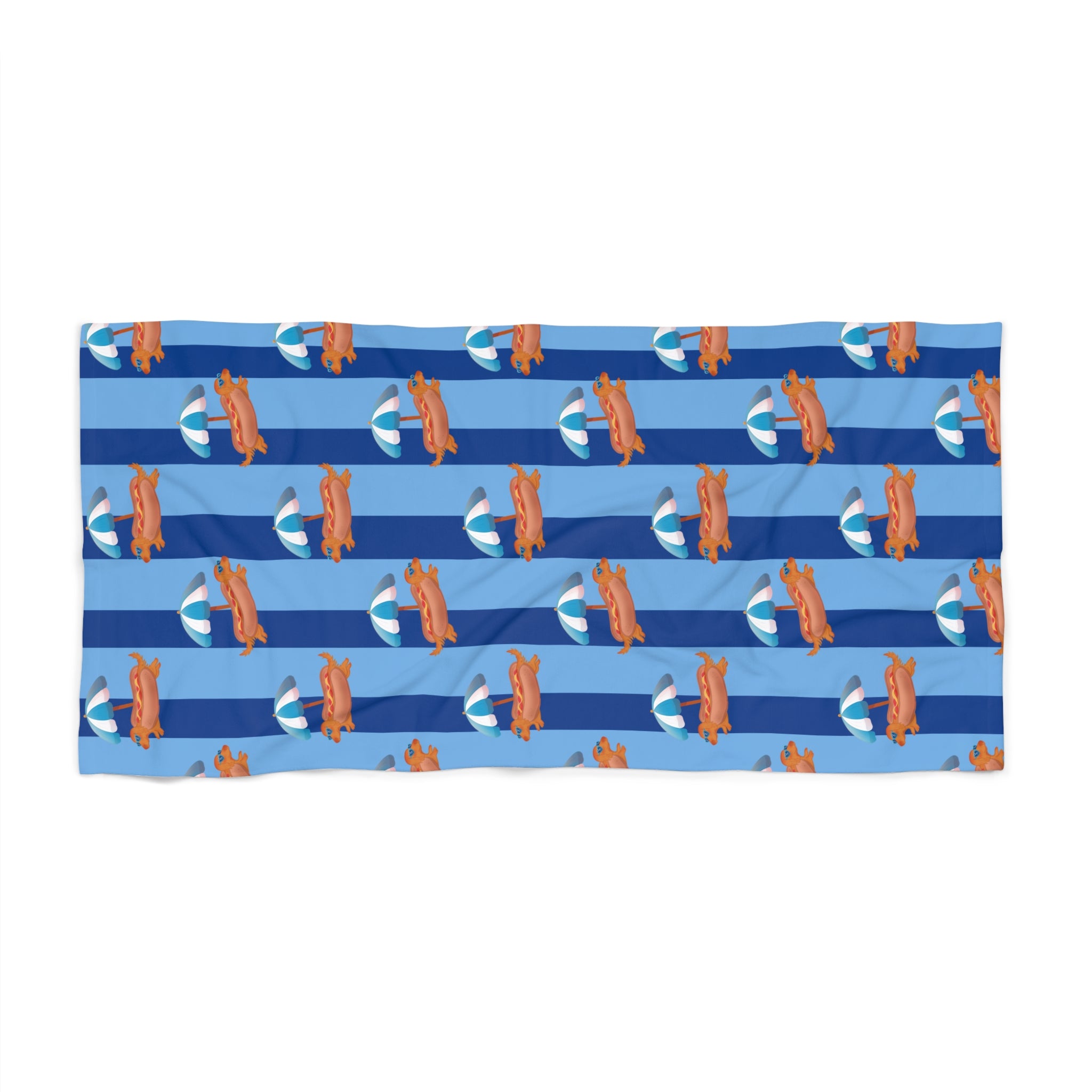 Hot Dog Dachshund Beach Towel