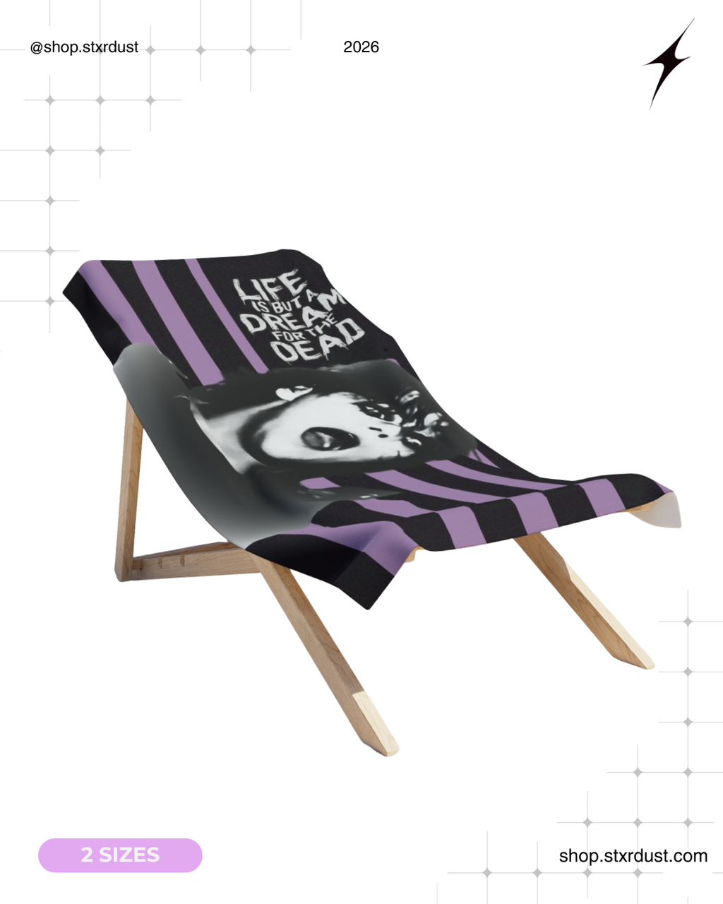 Gerard Beach Towel - Life Is But A Dream for the Dead
