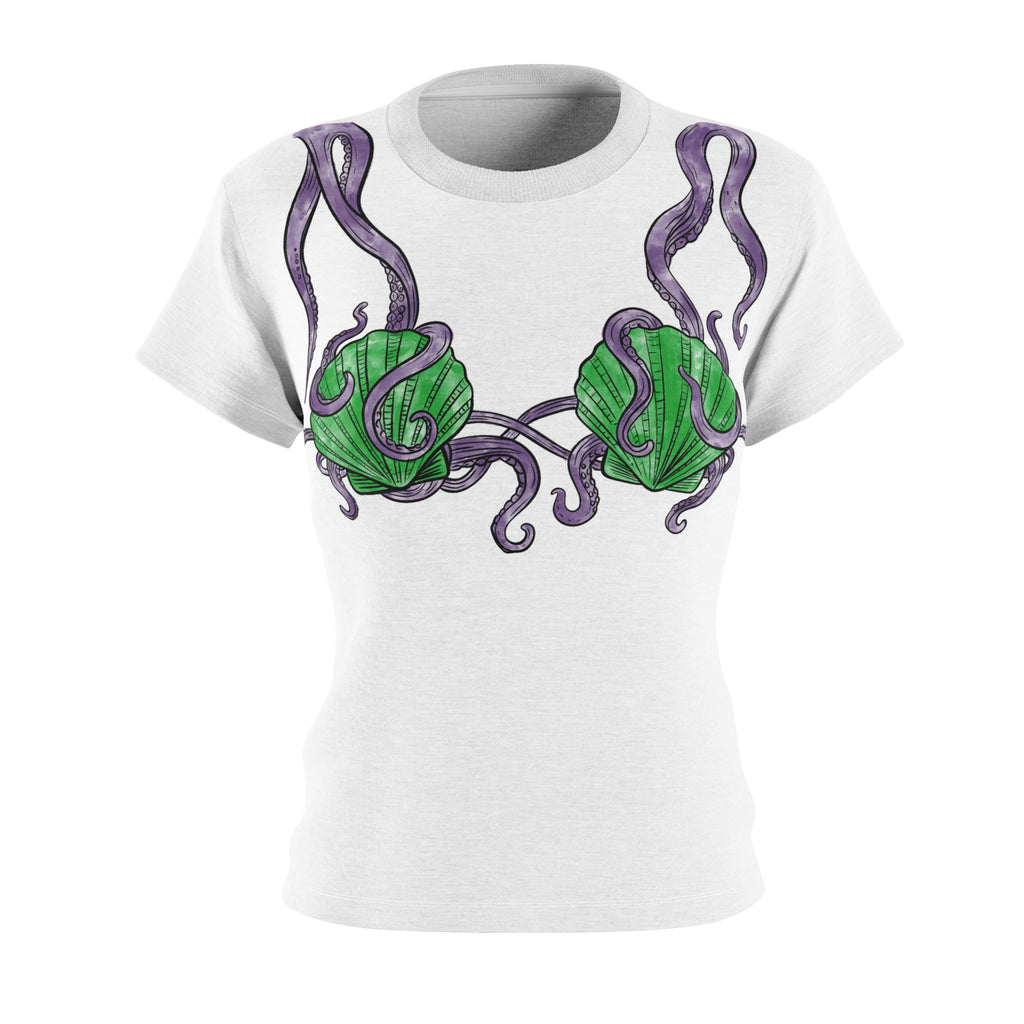Seashell Bra Women's Tee - Nautical Mermaid Bikini