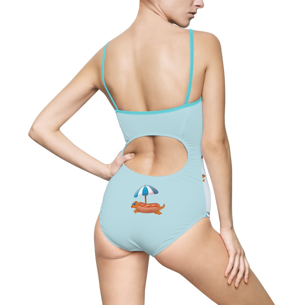Hot Dog Dachshund One-Piece Swimsuit