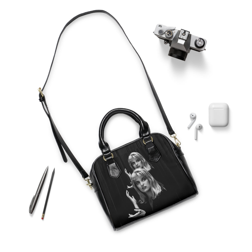 Shoulder Handbag — 'Who Killed Laura Palmer?' Retro Twin Portrait Noir Purse