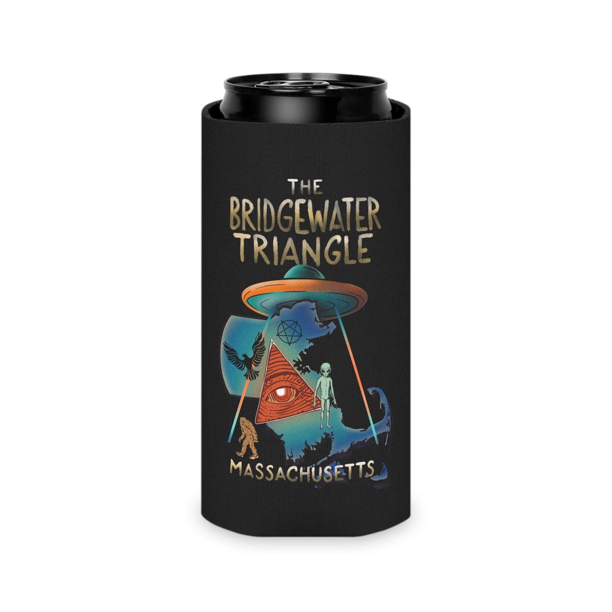 The Bridgewater Triangle Can Koozie