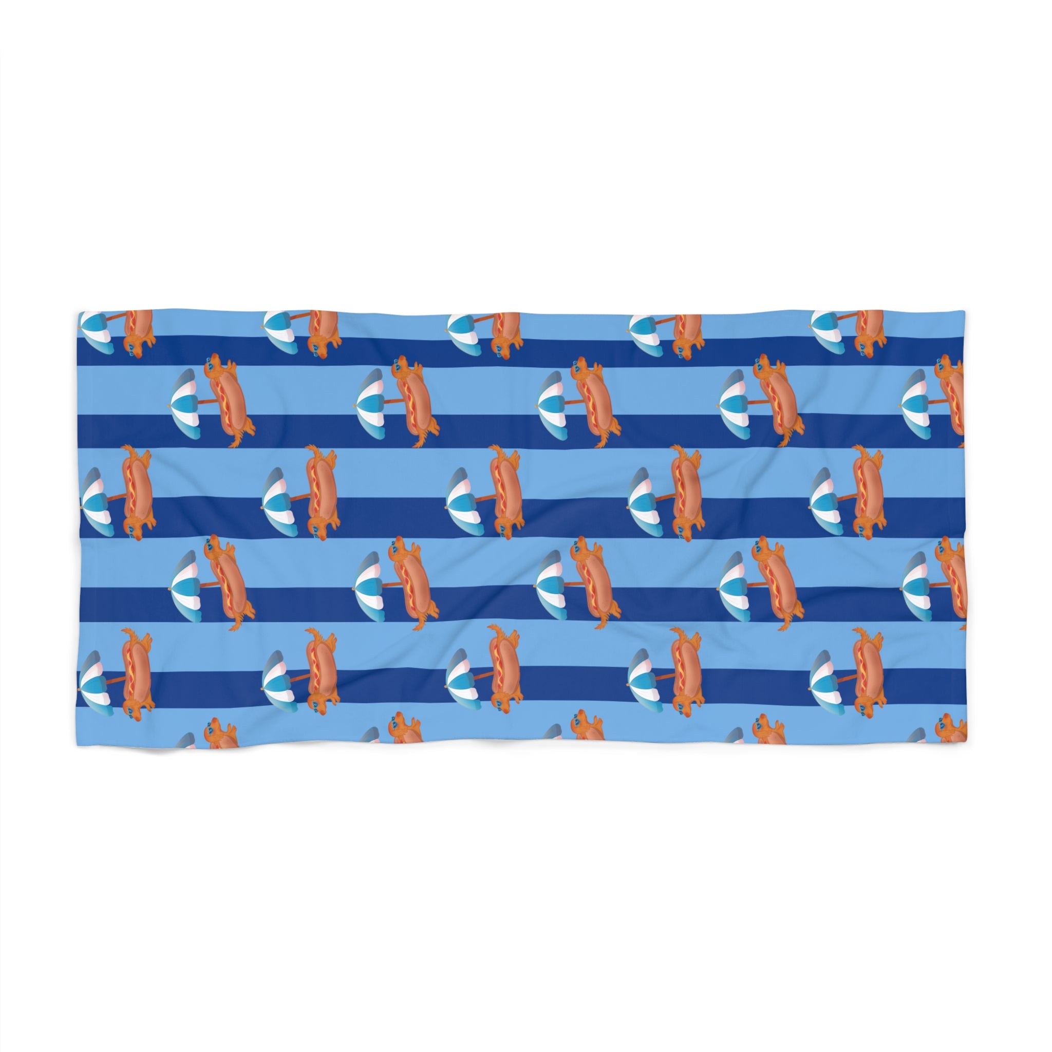 Hot Dog Dachshund Beach Towel