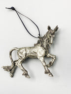 Unicorn Ornament, Hand Painted Resin Sculpture | Mythical Creature Figurine | Unique Legendary Beast Ornament. Fantasy Holiday Decor