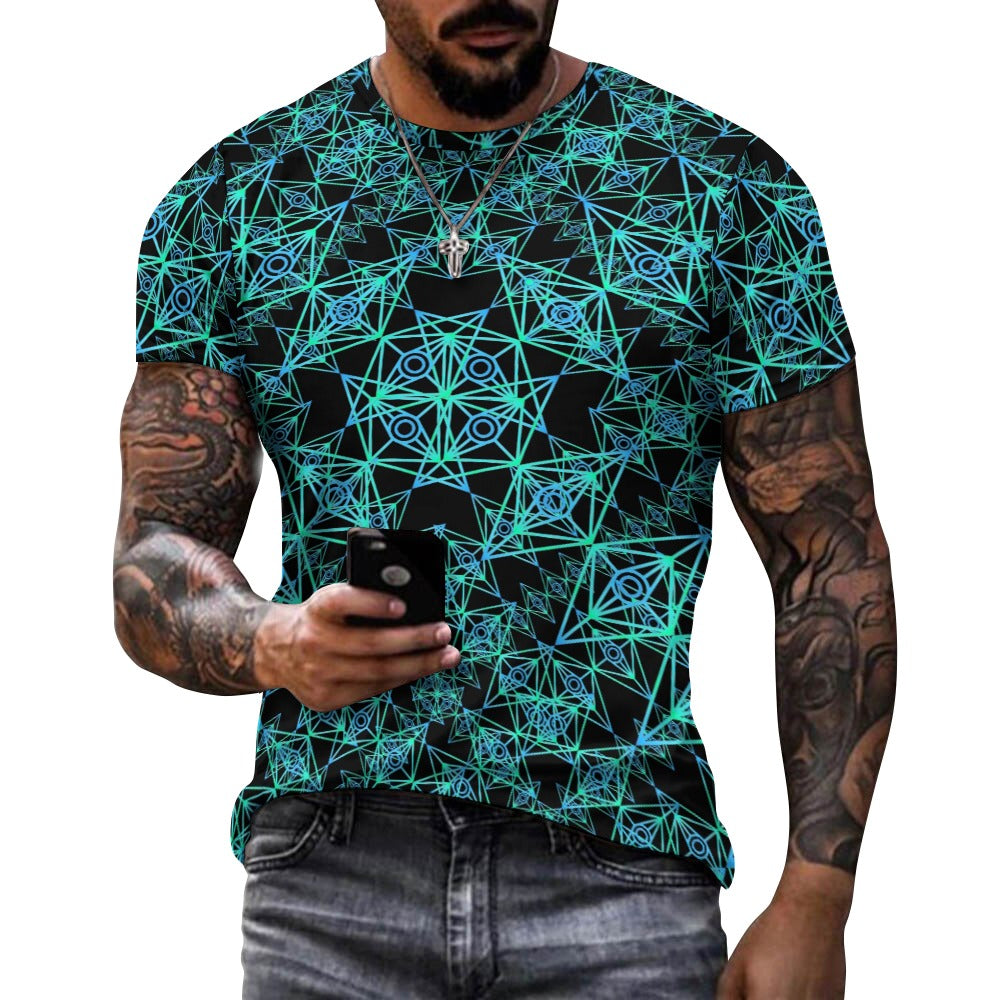 Men's Slander All-Over Fitted Rave Shirt Super Soft Breathable Sweat-Proof Odor-Resistant Music Festival Tee
