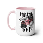 Mama Bat Mug Two-Tone Coffee Mugs, 15oz - view 4