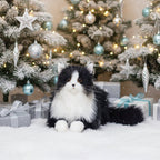 Tuxedo Weighted Plush – Realistic Companion Cat for Adults