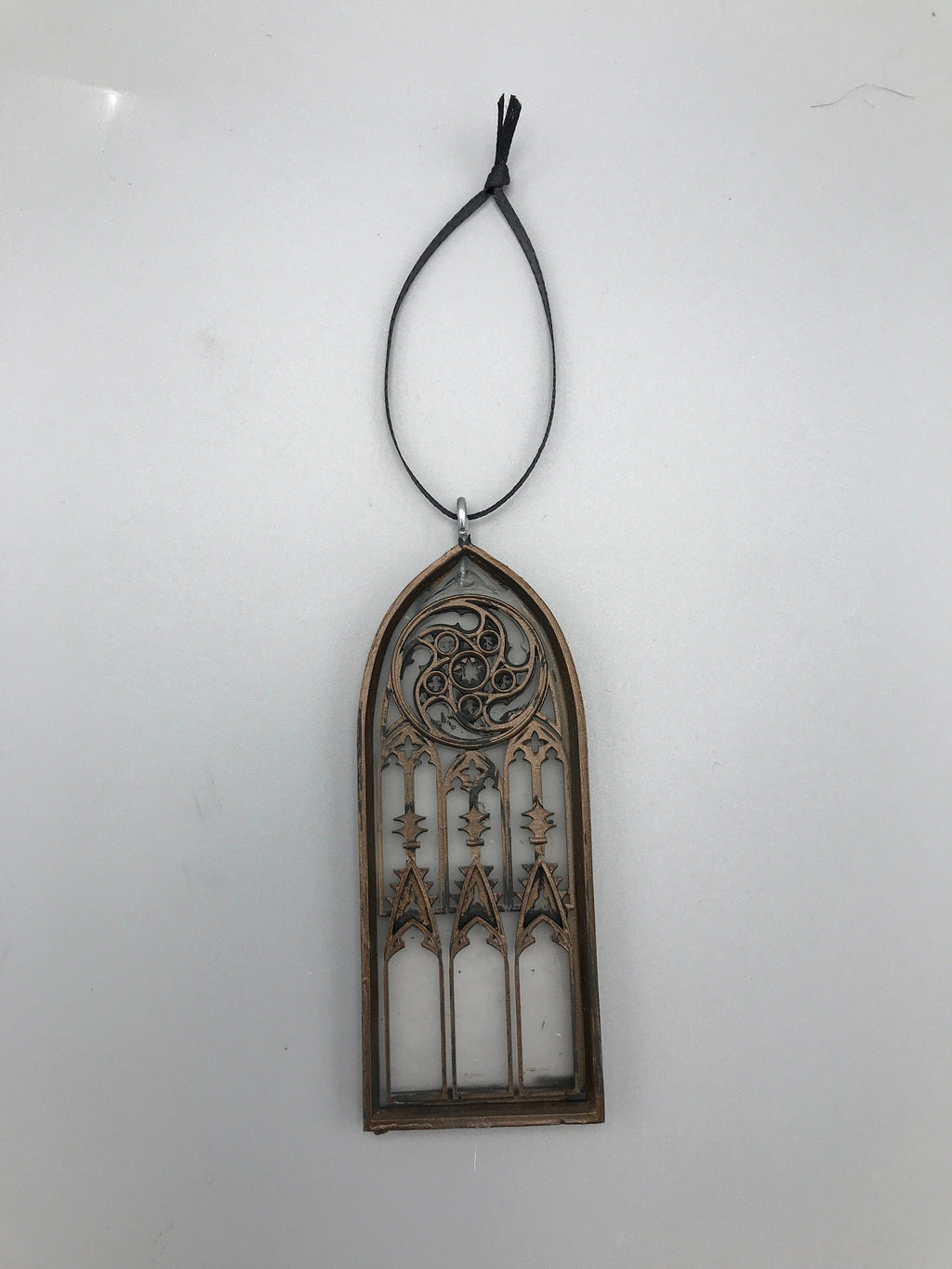Gothic Cathedral Arch Ornament, Translucent | Unique Gothic Home Decor | Resin Medieval Architecture, Gothic Ornament Holiday Decor