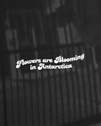 Flowers are Blooming Vinyl Decal