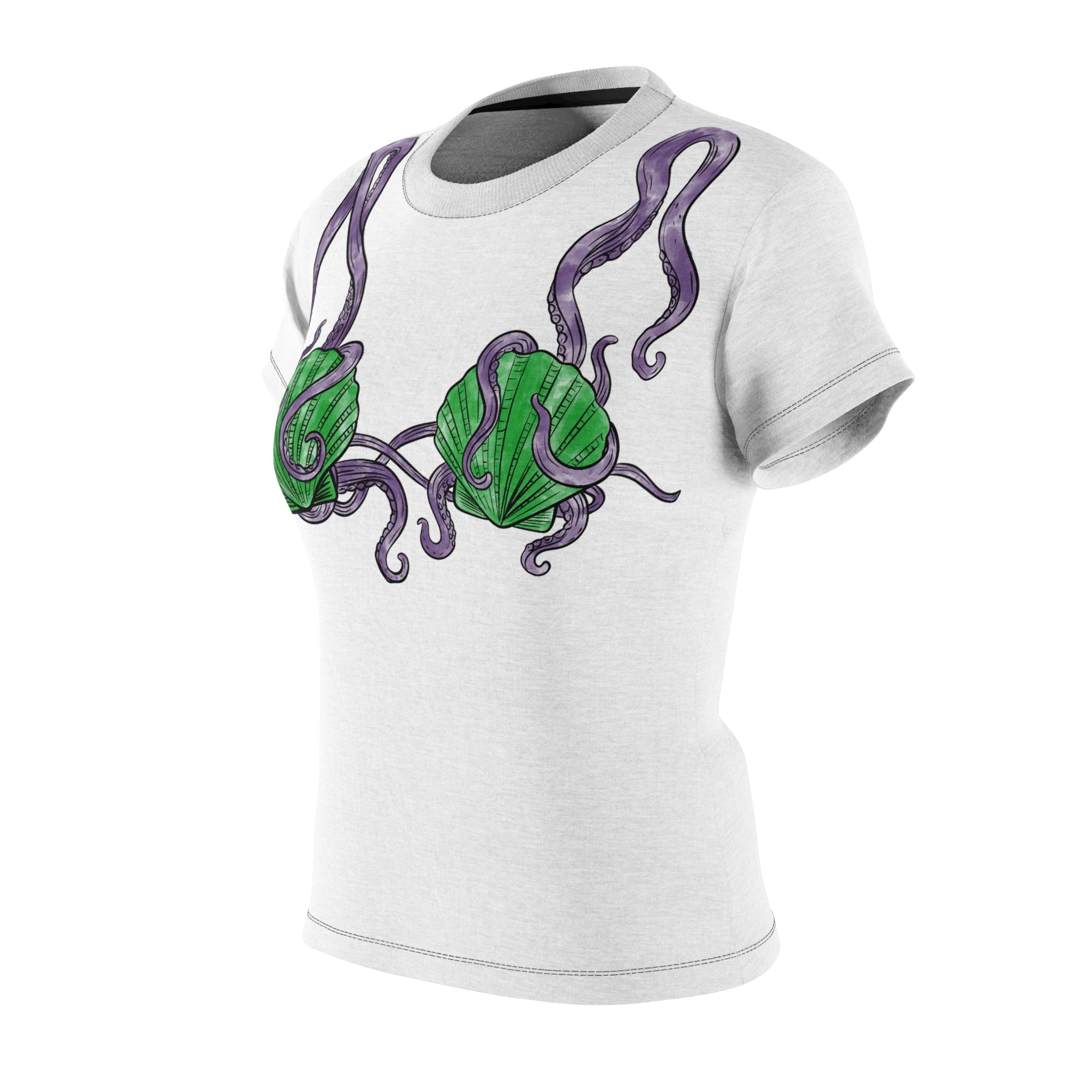 Seashell Bra Women's Tee - Nautical Mermaid Bikini