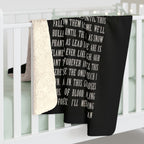 Sherpa Blanket with Demolition Lovers Lyric Print