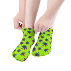 The Perfect Music Festival Socks (5 Pairs) Sweat-proof, Odor-proof, Breathable 420 Weed Leaf Ankle Socks - view 4