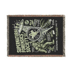 Woven Blanket — Supernatural Forensics Society Vintage Badge Throw