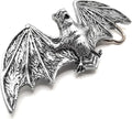 Generic Fanged Flying Bat Metal Gothic/Fantasy Black Belt Buckle