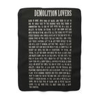 Sherpa Blanket with Demolition Lovers Lyric Print
