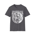Death and the Maiden Shirt | Gothic Grim Reaper T-Shirt | Dellamorte Dark Academia Tee | Macabre Romance | Occult Halloween Apparel Charcoal
