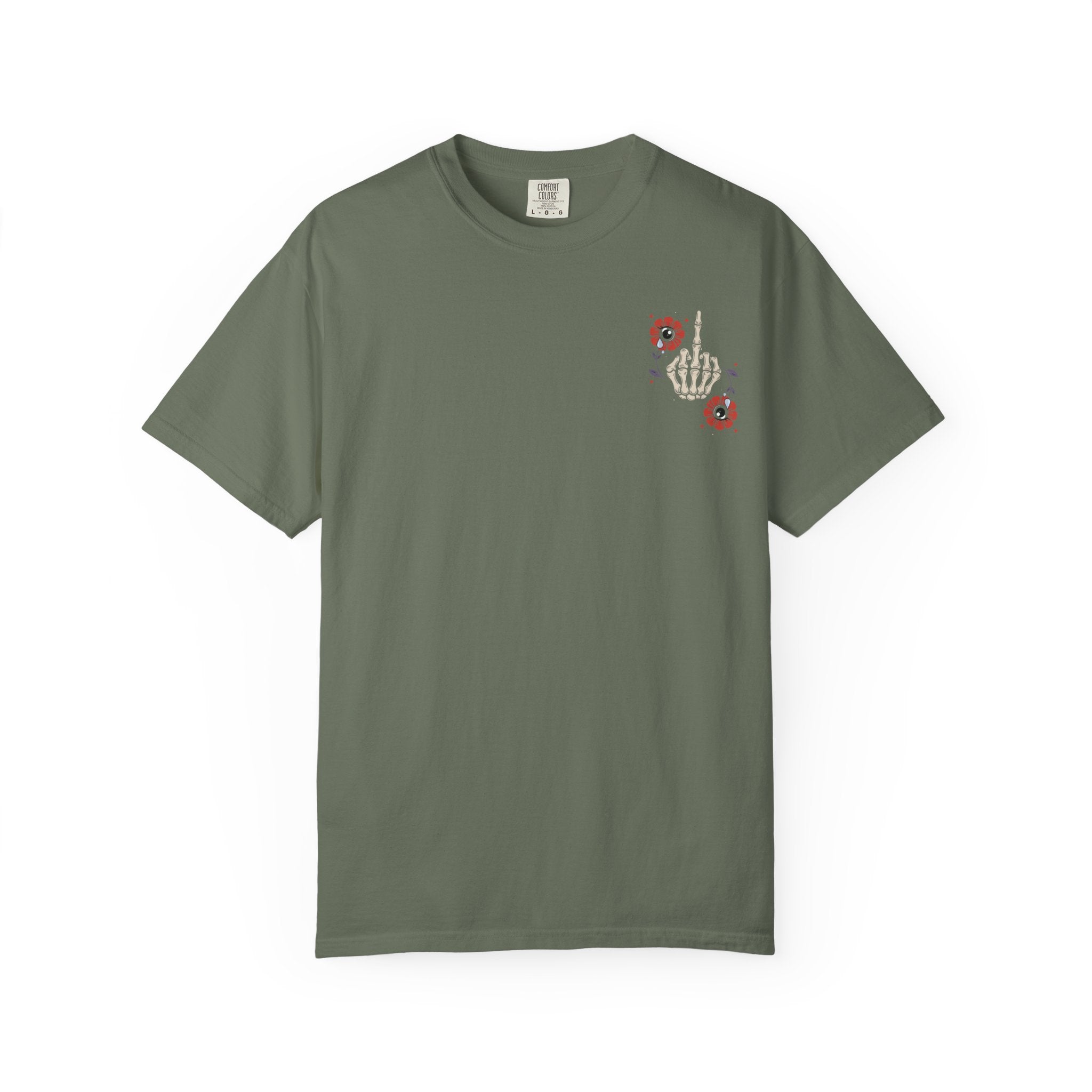 Really Bad Vibes Only Crying Flowers - Comfort Colors Tee