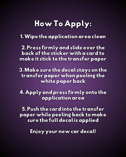 Sky Above Sleepy Vinyl Decal