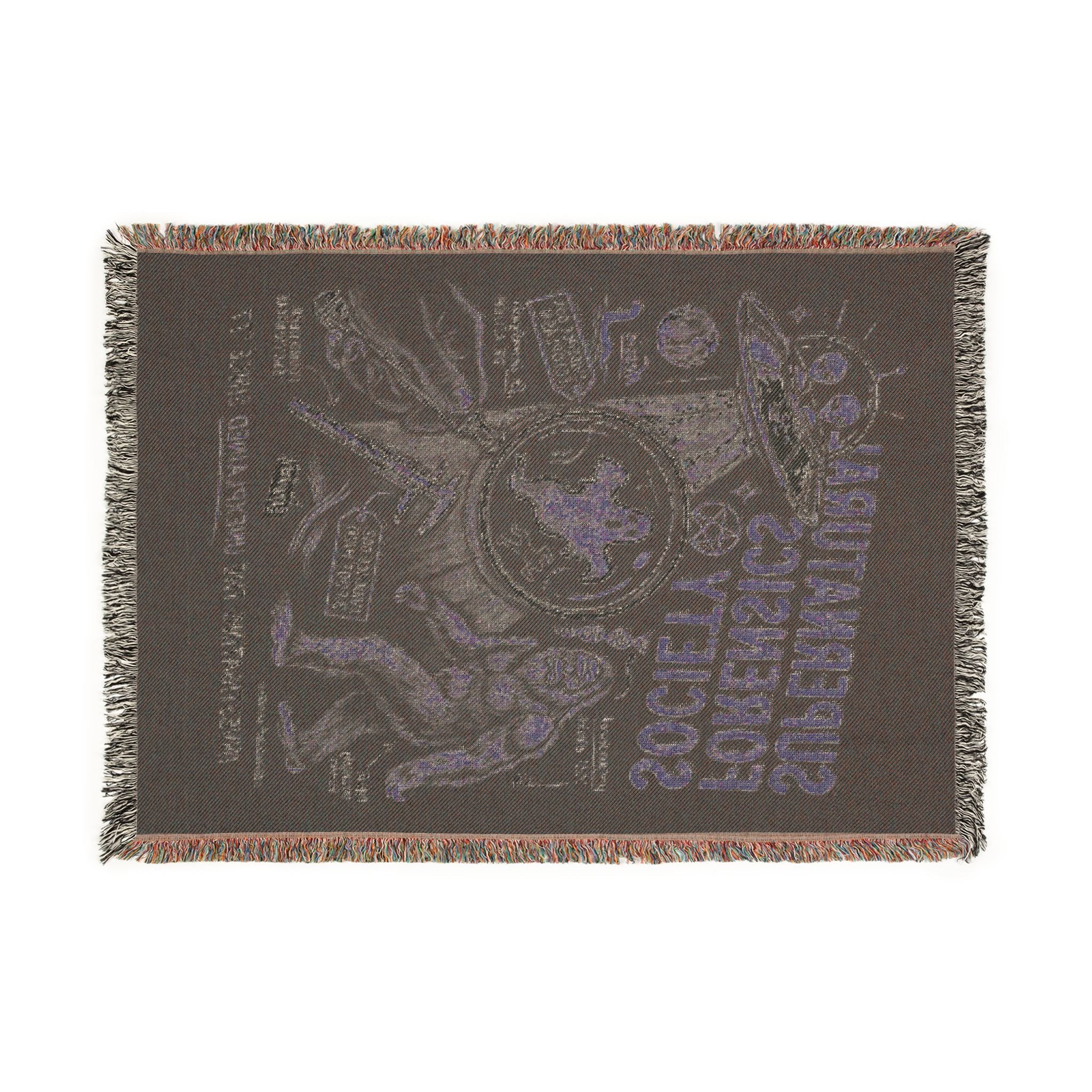 Woven Blanket — Supernatural Forensics Society Vintage Badge Throw