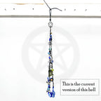 Witch's Bell: Glass Evil Eyes, Pentacle, Charms, Beads - Handcrafted