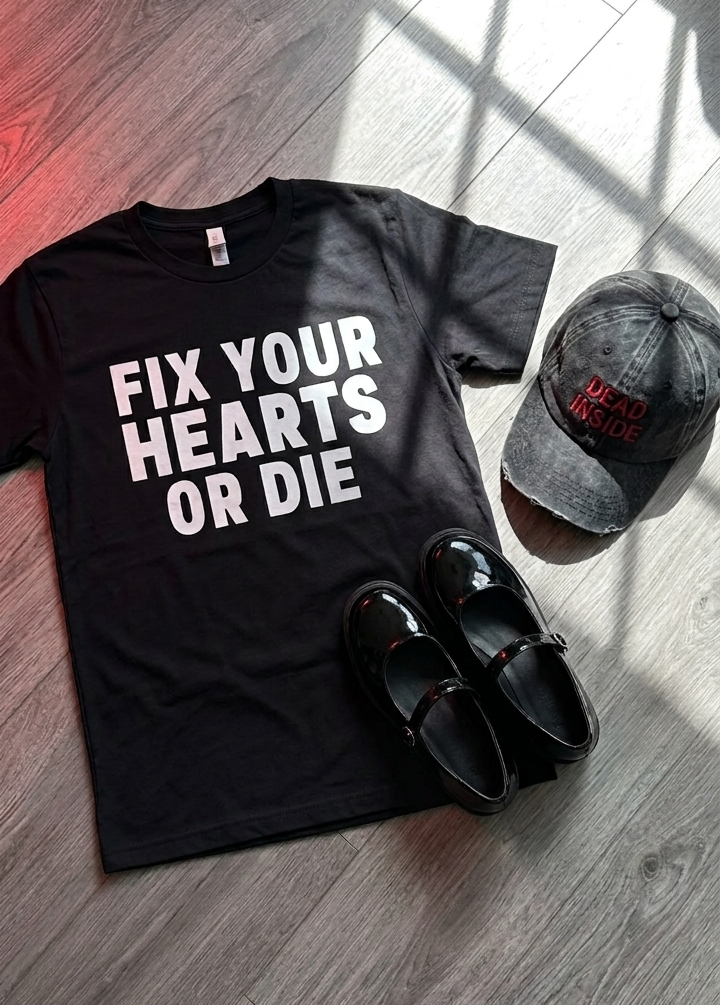 Fix Your Hearts or Die T-Shirts