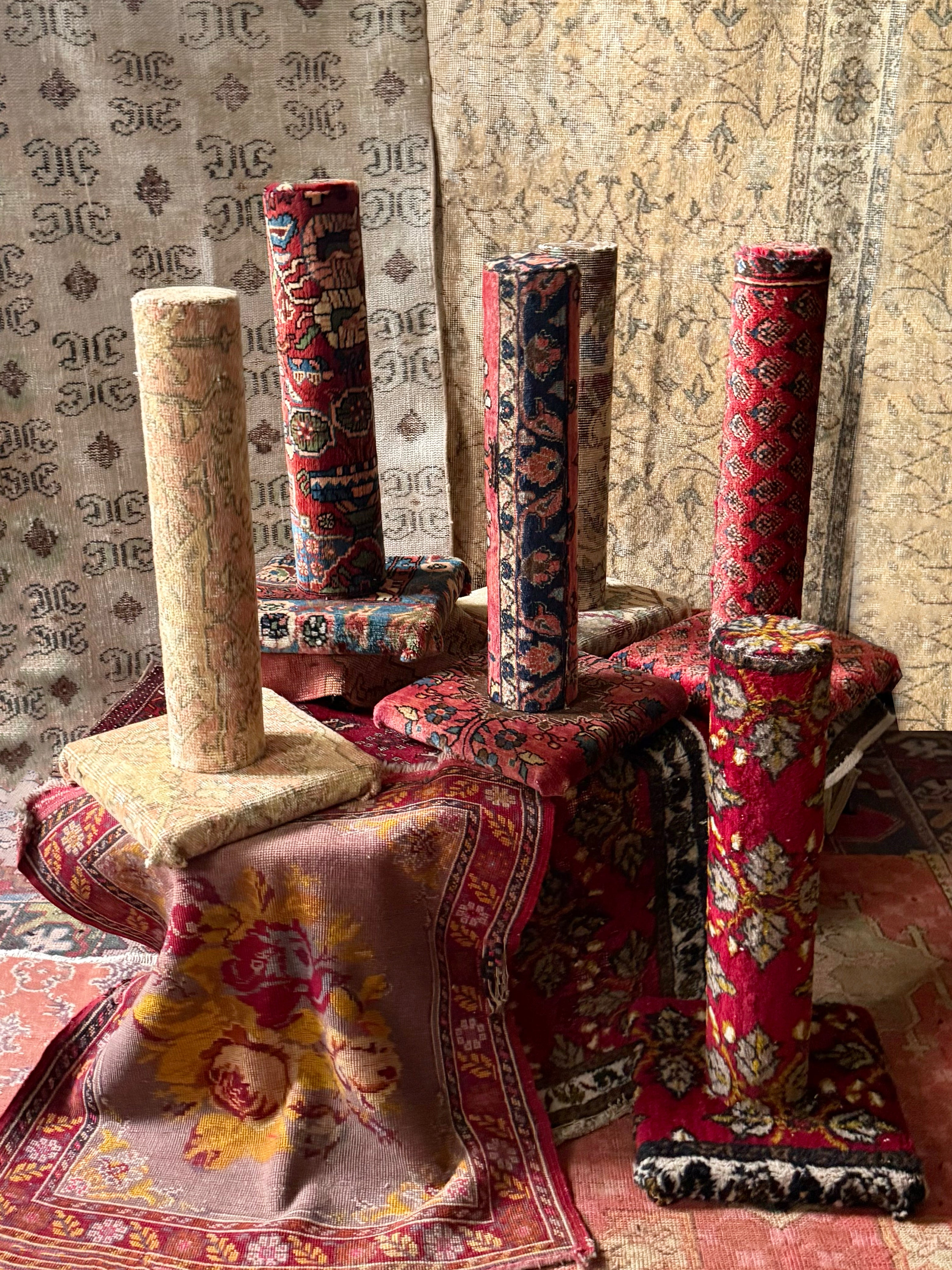 Vintage Rug Cat Scratchers