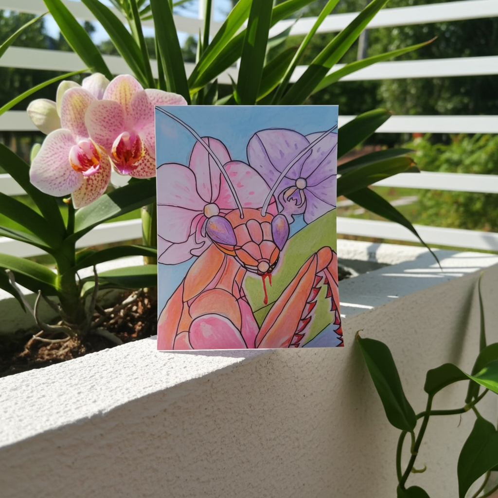 "Praying on Man, Sis" ATC Artist Trading Card 1/1