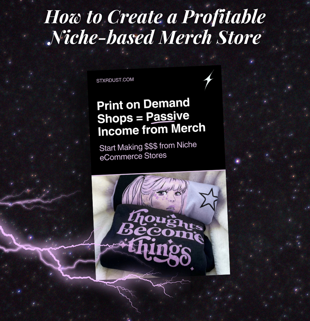 PDF on creating a profitable niche-based merch store