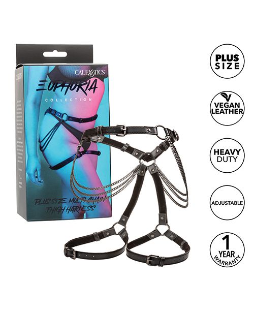 Multi Chain Kinky Thigh Harness